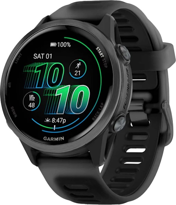Garmin Forerunner 570 42mm Slate Gray Aluminum w. Translucent Black/Black Band (010-02970-00/40)