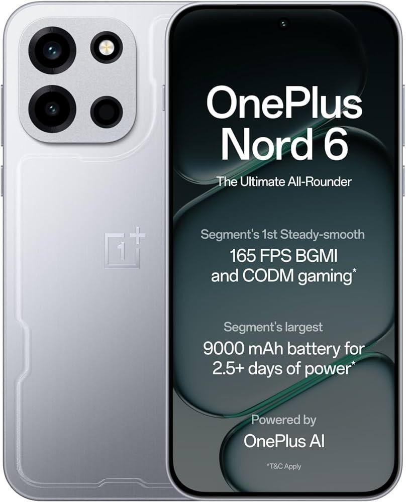 Смартфон OnePlus Nord 6 5G 8/256GB Pitch Black