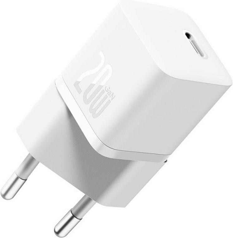Мережевий зарядний пристрій Baseus GaN5 Fast Charger (mini) 1C 20W White (CCGN050102)