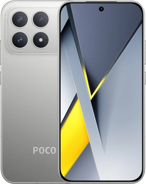 Смартфон POCO F8 Pro 12/512GB Titanium Silver (with adapter)
