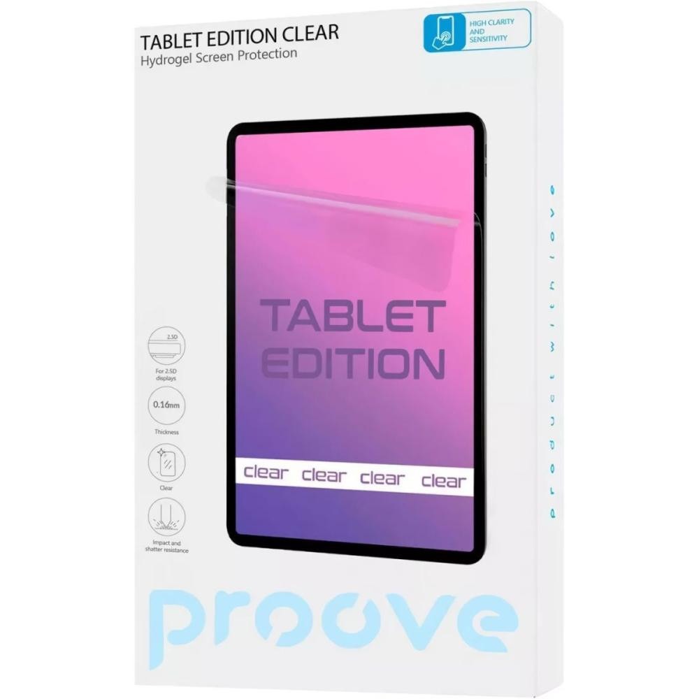 Захисна плівка для екрану планшета Proove Hydrogel Screen Protection TABLET EDITION Clear