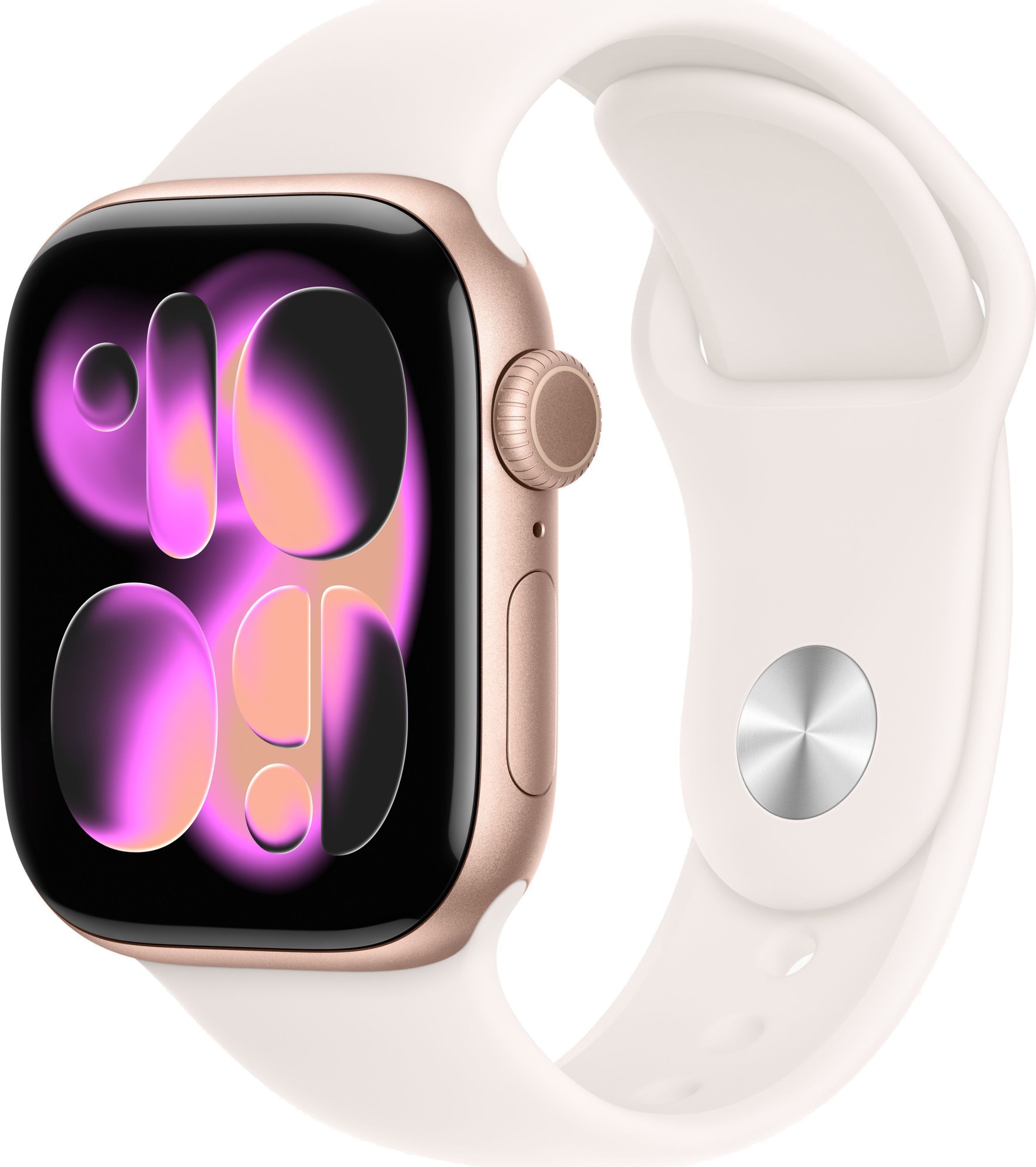 Смарт-годинник Apple Watch Series 11 GPS 42mm Rose Gold Alu. Case w. Light Blush S. Band - S/M (MEU04)