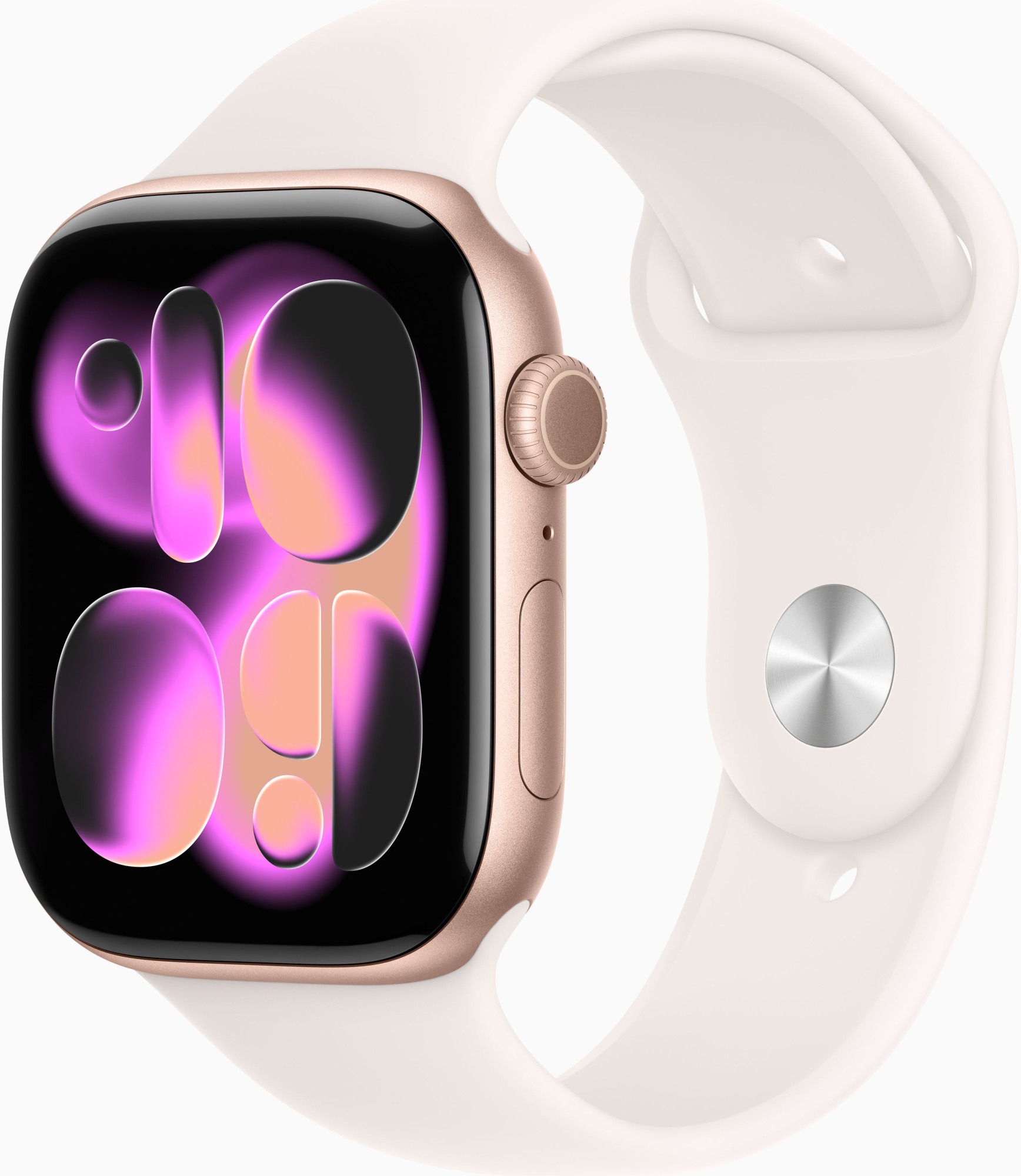 Смарт-годинник Apple Watch Series 11 GPS 46mm Rose Gold Alu. Case w. Light Blush S. Band - M/L (MEV74)