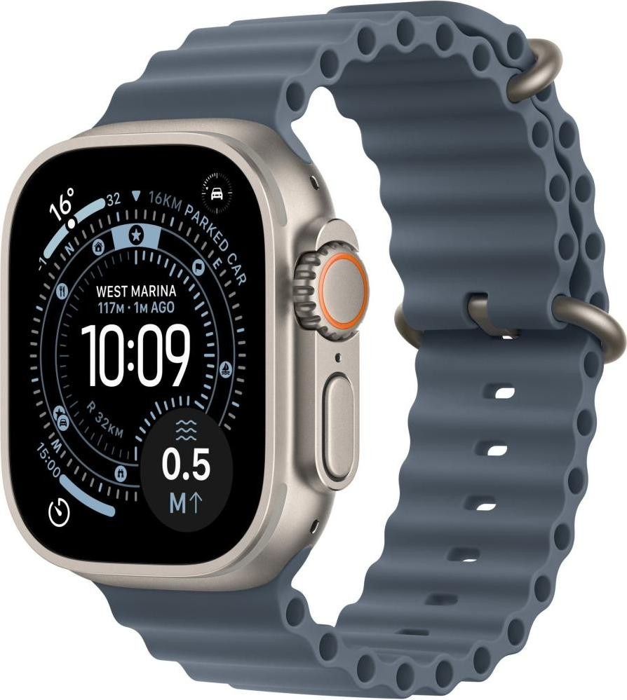 Смарт-годинник Apple Watch Ultra 3 GPS + Cellular 49mm Natural Tit. Case w. Anchor Blue Ocean Band (MEWH4)