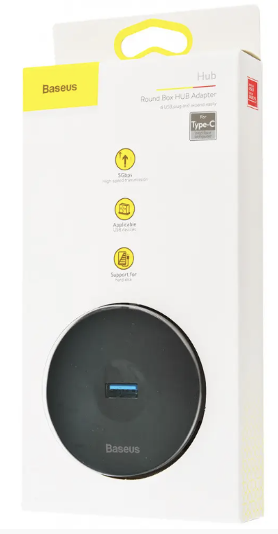 USB HUB Baseus Round Box Type-C to USB 3.0 + 3USB 2.0