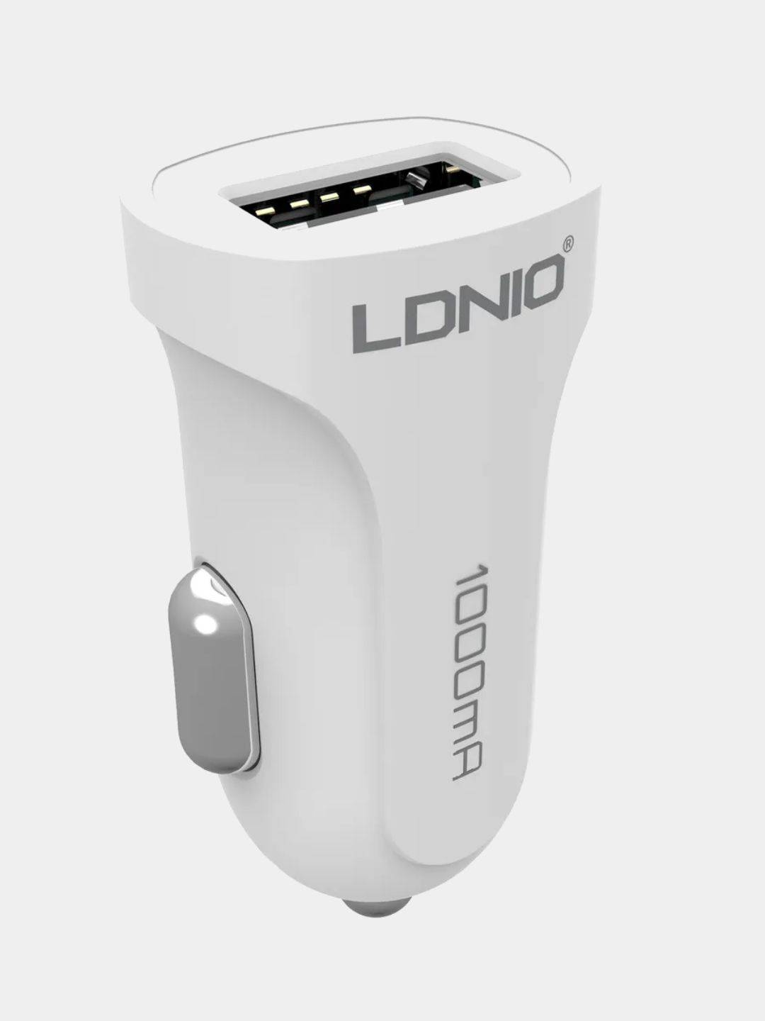 Автомобільний зарядний пристрій Ldnio 1.0A DL-C17 White