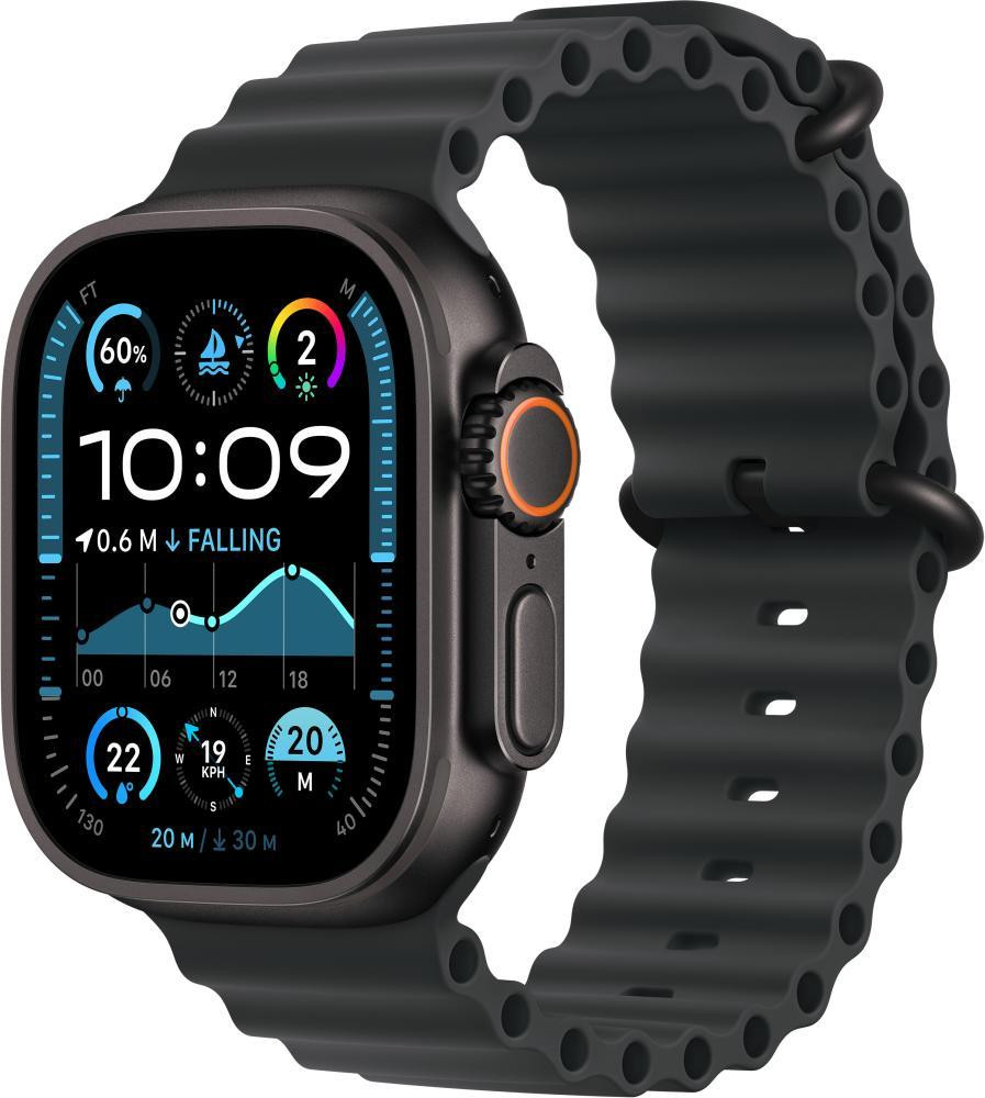 Смарт годинник Apple Watch Ultra 2 49mm GPS + LTE Black Titanium Case with Black Ocean Band