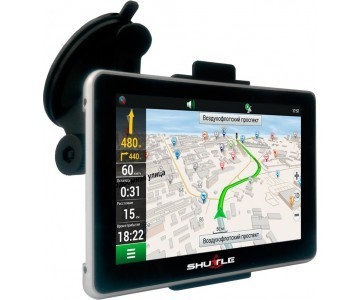 GPS навігатор Shuttle PNA-5028 Black