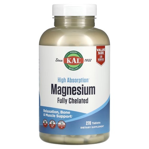 KAL High Absorption Magnesium Fully Chelated 270 Tablets