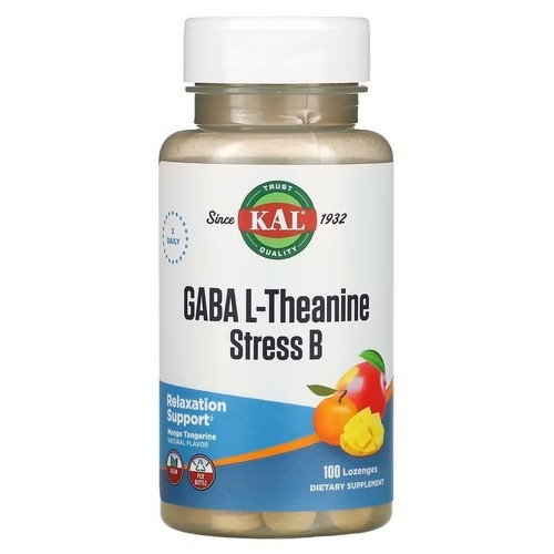 KAL GABA L-Theanine Stress B 100 Lozenges
