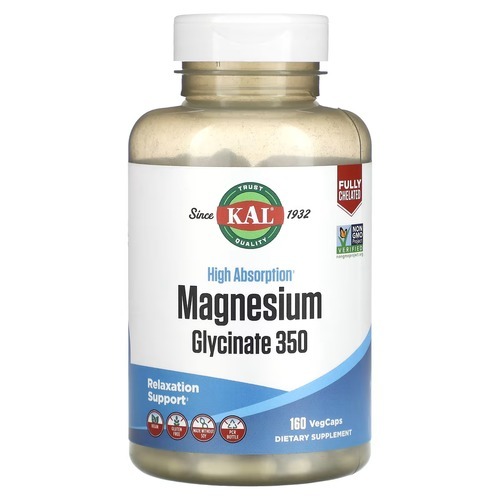 KAL Magnesium Glycinate 350 mg 160 VegCaps