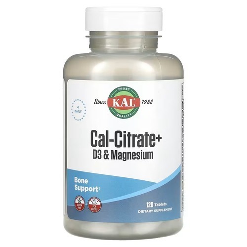 KAL Cal-Citrate+ D3 & Magnesium 120 Tablets