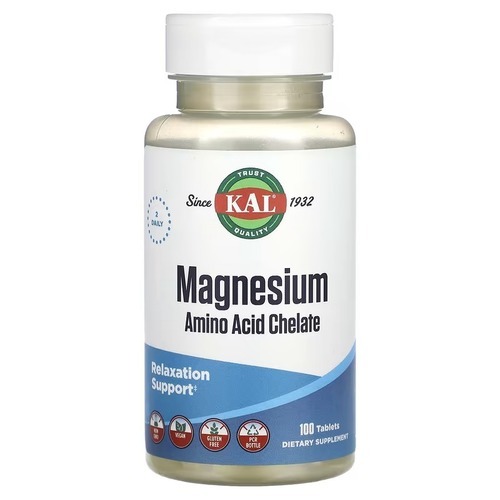KAL Magnesium Amino Acid Chelate 100 Tablets