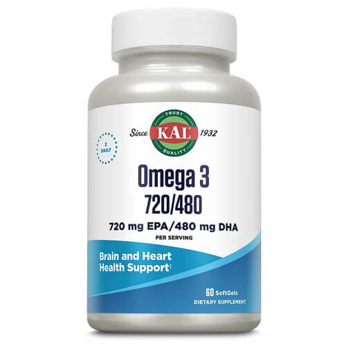 KAL Omega-3 720 EPA / 480 DHA 60 рідких капсул