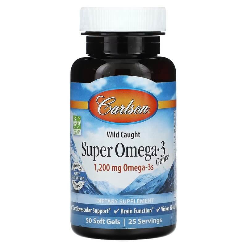 Carlson Super Omega-3 1,200 mg 50 Soft Gels