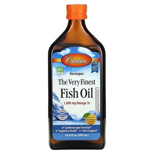 Carlson Norwegian The Very Finest Fish Oil 1,600 mg 500 мл Лимон