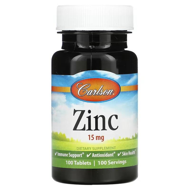 Carlson Zinc 15 mg 100 Tablets