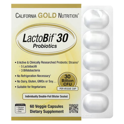 CGN LactoBif Probiotics 30 Billion CFU 60 Capsules