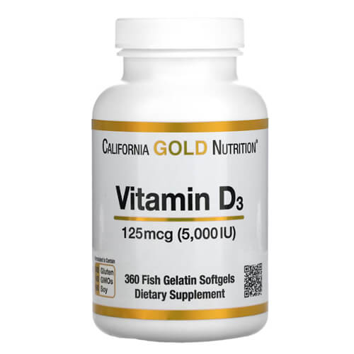 CGN Vitamin D3 5000 IU 360 Softgels
