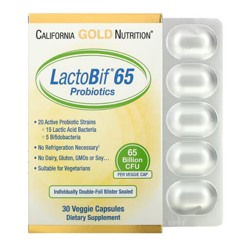 CGN LactoBif Probiotics 65 Billion CFU 30 Veggie Capsules