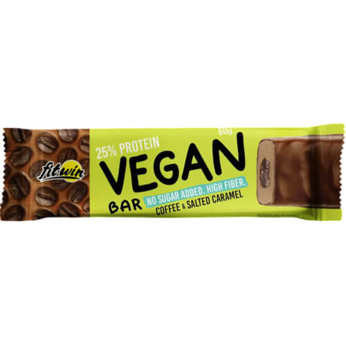 FitWin Vegan Bar 60 g - КАВА І СОЛОНА КАРАМЕЛЬ