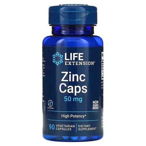 Life Extension Zinc Caps 50 mg 90 Capsules