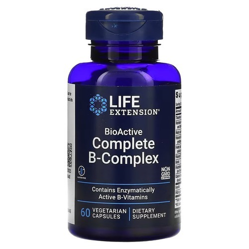 Life Extension BioActive Complete B-Complex 60 Capsules