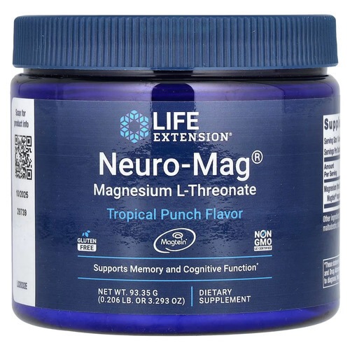 Life Extension Neuro-Mag Magnesium L-Threonate Tropical Punch 93.35 грам