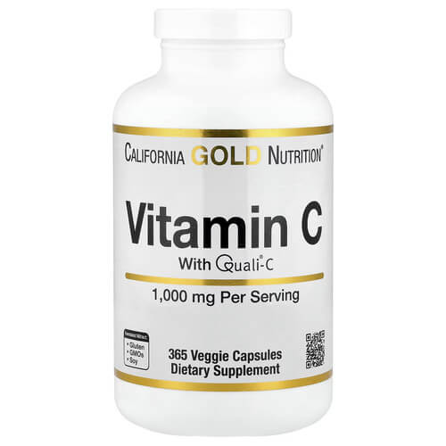 California Gold Nutrition Vitamin C 1,000 mg 365 рослинних капсул