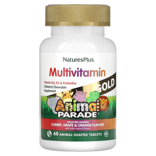 NaturesPlus Gold Children's Multi-Vitamin and Mineral 60 Tablets