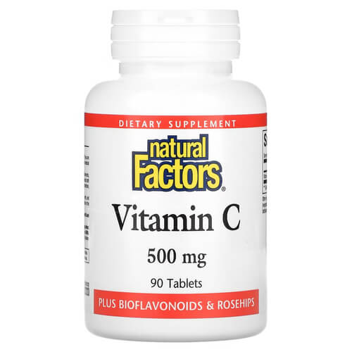 Natural Factors Vitamin C 500 mg 90 Tablets
