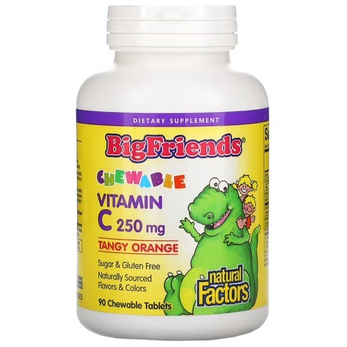 Natural Factors Chewable Vitamin C 250 mg 90 Chewable Tablets