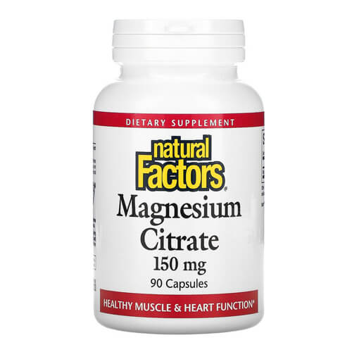 Natural Factors Magnesium Citrate 150 mg 90 Capsules