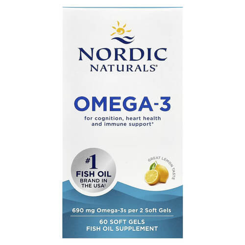Nordic Naturals Omega-3 690 mg Lemon 60 SoftGels