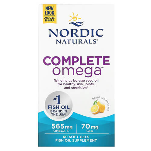 Nordic Naturals Complete Omega 565 mg Lemon 60 SoftGels