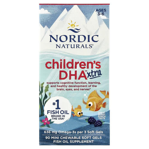 Nordic Naturals Children's DHA Xtra 636 mg 90 міні-капсул
