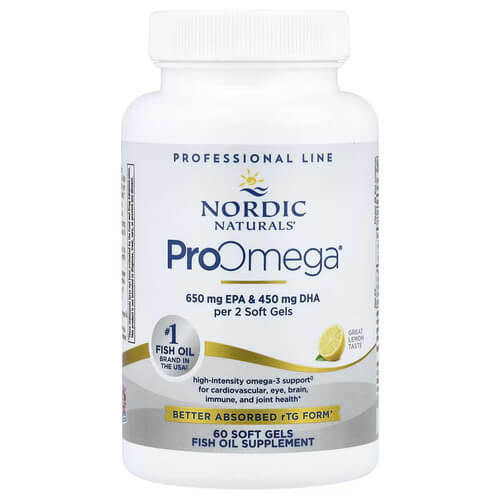 Nordic Naturals ProOmega Lemon 60 Soft Gels