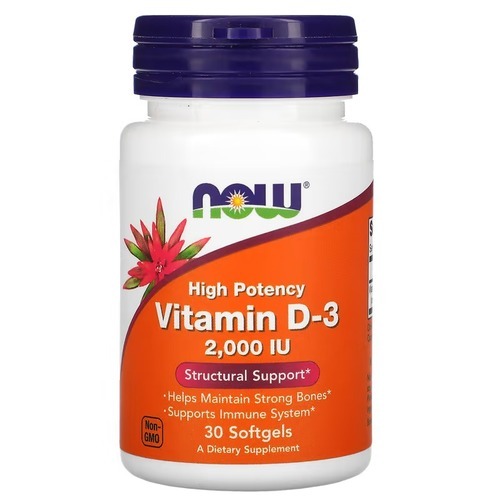 NOW Vitamin D3 2000 IU 30 рідких капсул