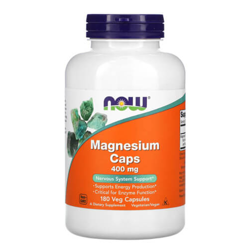 NOW Magnesium Caps 400 mg 180 veg caps