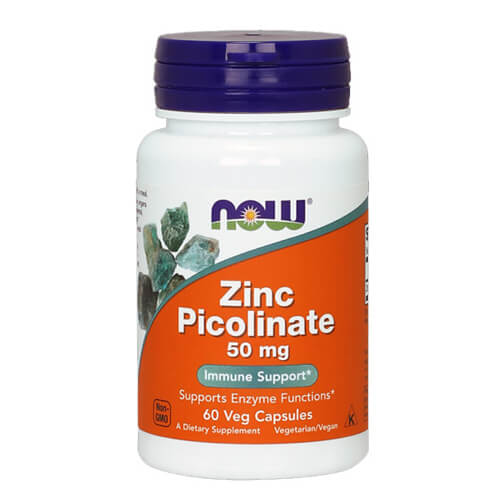 NOW Zinc Picolinate 50 mg 60 Veg Capsules