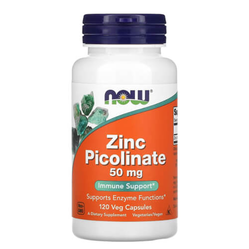 NOW Zinc Picolinate 50 mg 120 Veg Capsules