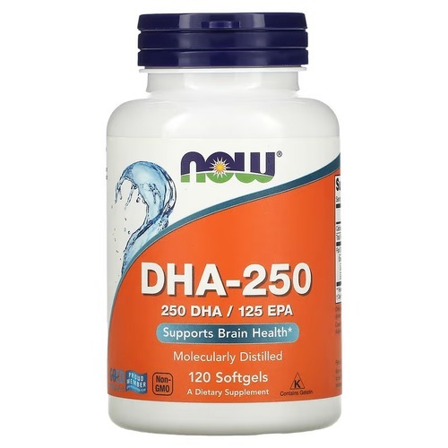 NOW DHA-250 120 Softgels