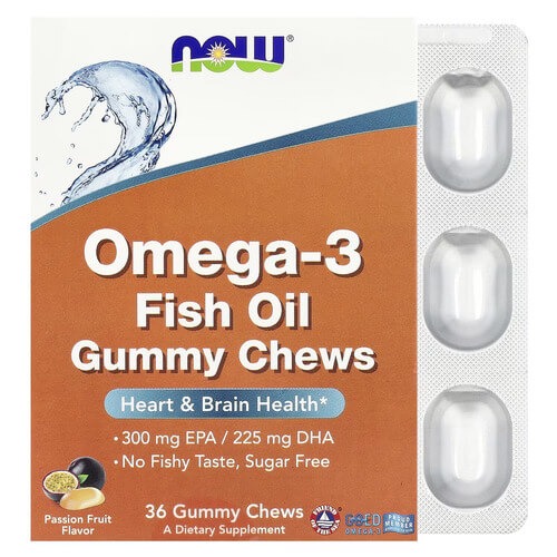 NOW Omega-3 Fish Oil 36 Gummy Chews