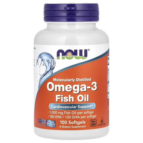NOW Omega-3 Fish Oil 1000 mg 100 рідких капсул