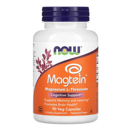 NOW Magtein Magnesium L-Threonate 90 Veg Capsules
