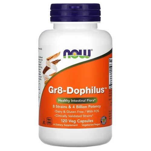 NOW Gr8-Dophilus 120 Capsules (02.2027)