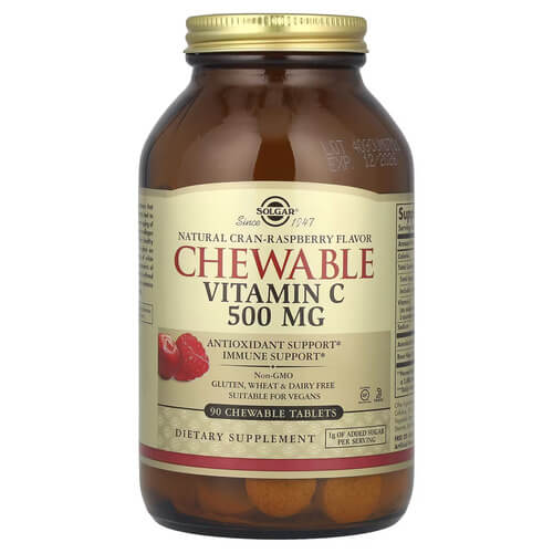 Solgar Chewable Vitamin C 500 mg 90 Chewable Tablets - Orange