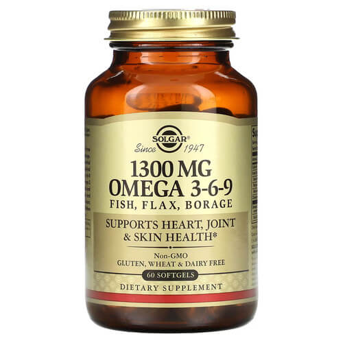 Solgar Omega 3-6-9 1300 mg 60 Softgels