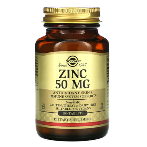 Solgar Zinc 50 mg 100 tabs