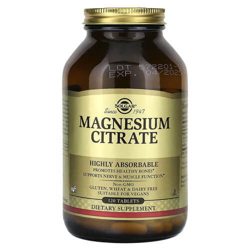 Solgar Magnesium Citrate 400 mg 120 таблеток